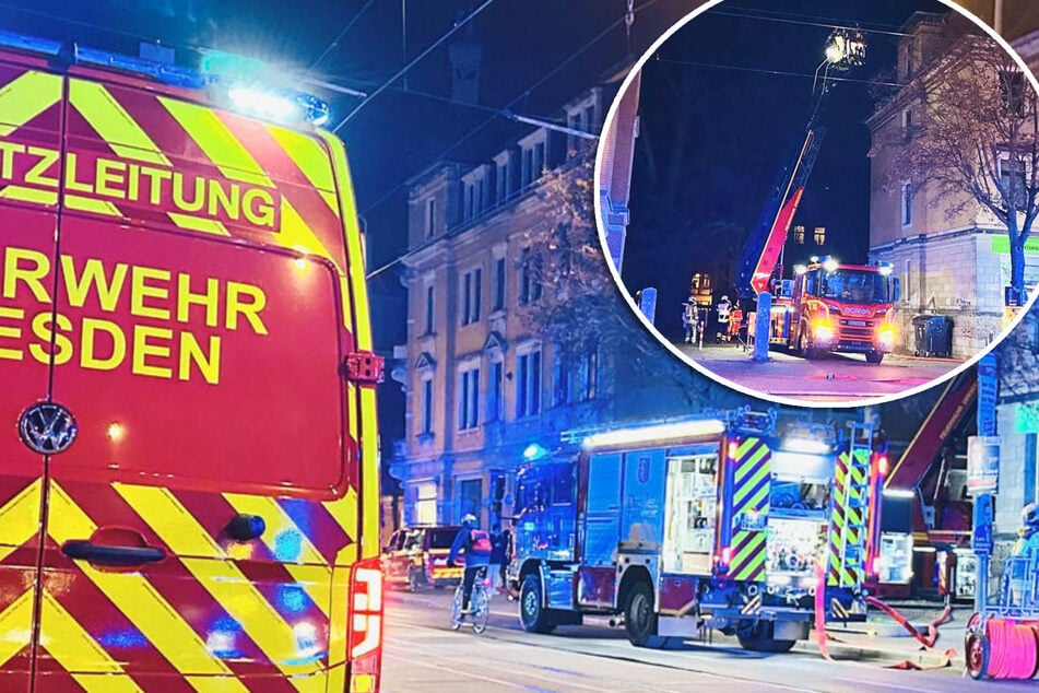 Dresden: Alarm auf der Kesselsdorfer Straße! Feuerwehr bekämpft Küchenbrand