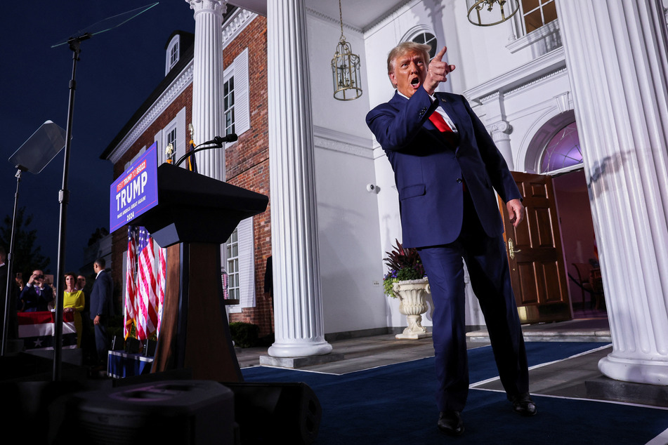 Donald Trump rages against conspiracies in first address after arraignment