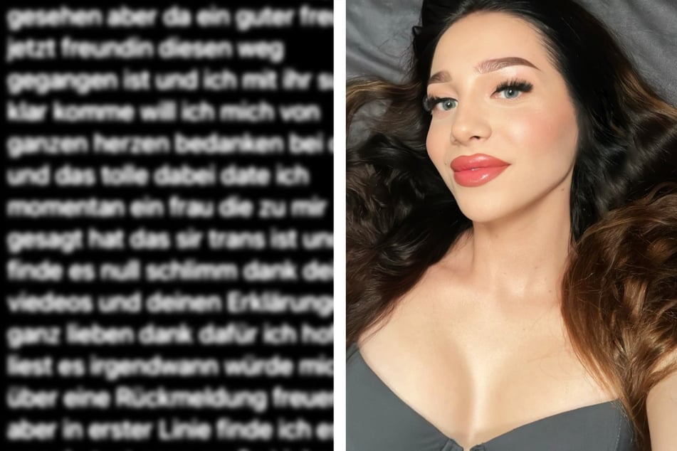 Reality-Girl erhält Botschaft von Fan, sagt "wow" und sendet Herz zurück