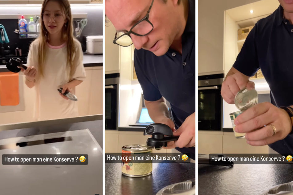 Jona und Norman versuchen zunächst vergeblich eine Dose Hundefutter für Fellnase Guido zu öffnen.