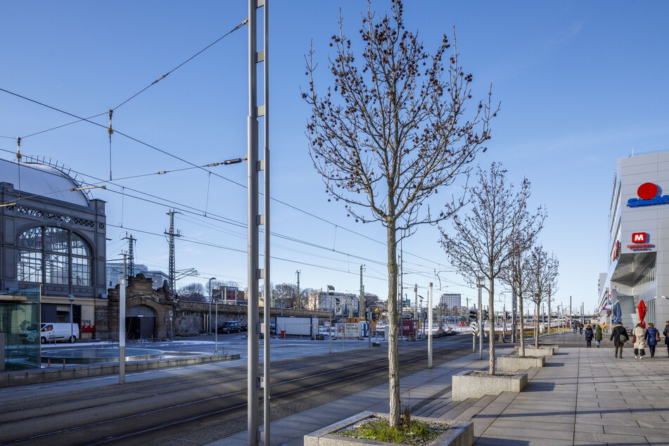 Zwischen Hauptbahnhof und Meininger Hotel/Simmel soll der NetWorkHub Dresden entstehen.