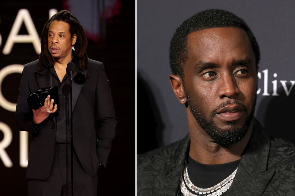 Eine Frau hatte den US-Rappern Jay-Z (55, l.) und Sean "Diddy" Combs (55) sexuelle Übergriffe vorgeworfen.