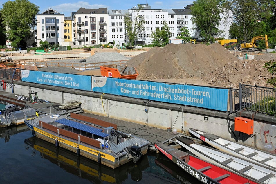 Leipzig: Baustelle Leipziger Stadthafen: Wie der aktuelle Stand ist und was alles kommen soll
