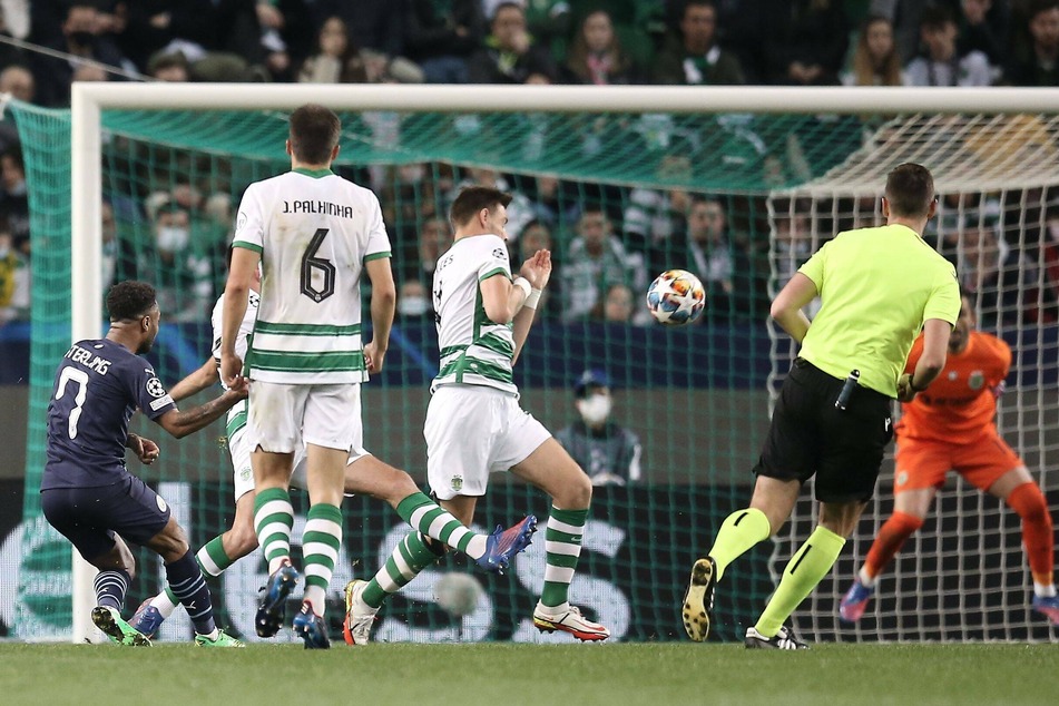 Raheem Sterling scored Man City's fifth goal with a superb strike.