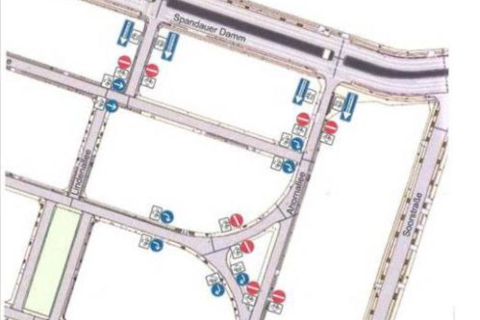 In Berlin-Westend gelten ab sofort neue Einbahnstraßenregelungen.