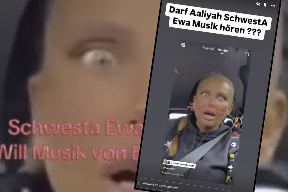 Schwesta Ewa (40) reagiert auf den Musikwunsch von Töchterchen Aaliyah.