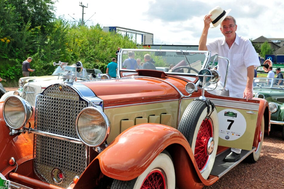 Oldtimer-Liebhaber Klaus Kleinertz (†69) im Sommer 2017.