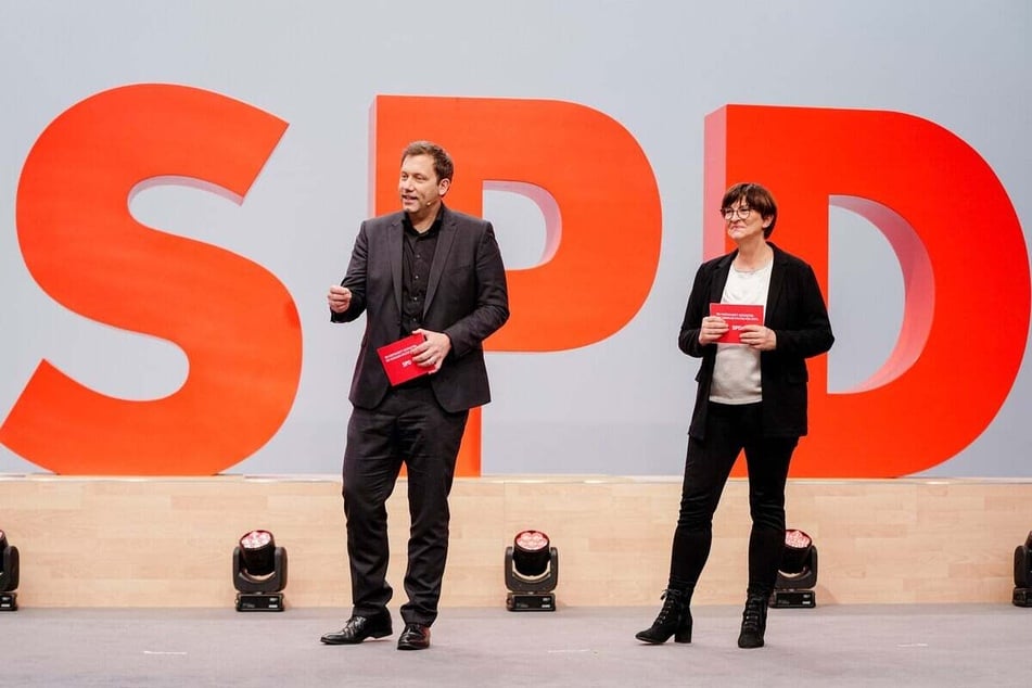 Die beiden Parteivorsitzenden Lars Klingbeil und Saskia Esken.