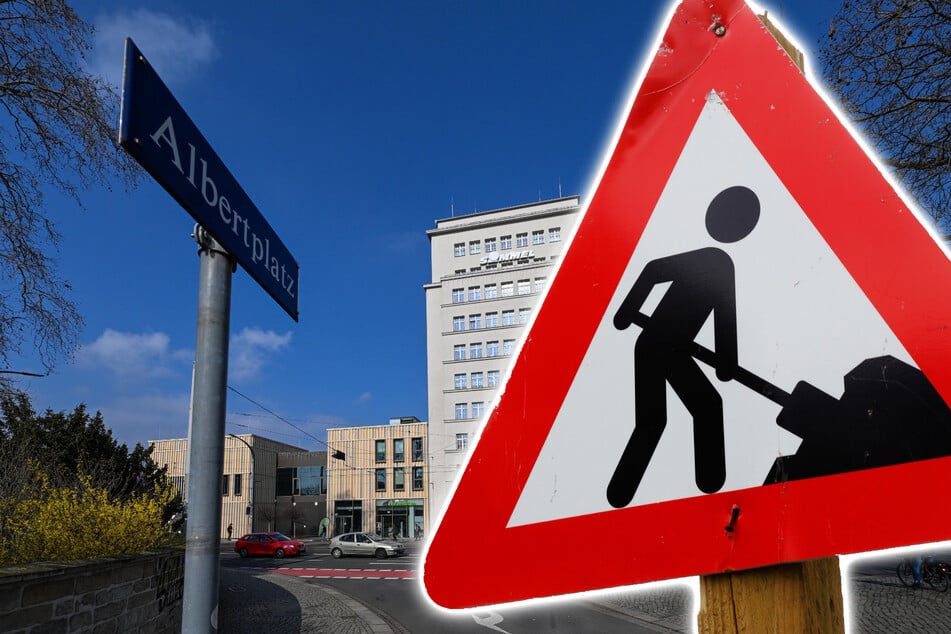Auto- und Radfahrer aufgepasst: Am Albertplatz wird gebaut